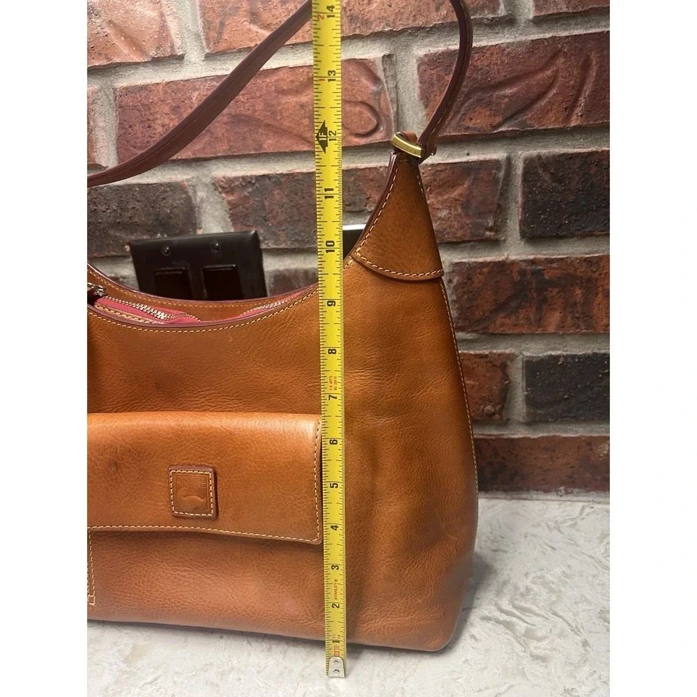 Dooney & Bourke Florentine Hobo Shoulder Bag Leather Womens Brown